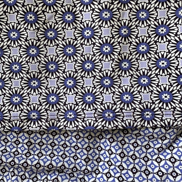 Lands End Womens Fauxkini One Piece Swimsuit Blue Built In Bra V-Neck 2X 20W-22W - Picture 2 of 9